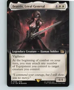 Beatrix, Loyal General (Extended Art) 426 FINAL FANTASY Magic: The Gathering NM - Image 1