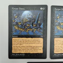 Set-3 MTG Corpse Dance 1997 Tempest 116 Rare MAGIC THE GATHERING SEE BG.6MS-3313 - Image 5