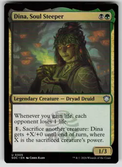 Dina, Soul Steeper Uncommon Commander: Secrets of Strixhaven 305 MTG NM 2026 - Image 1
