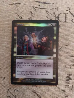Death Grasp Foil Apocalypse NM White Black Rare - Image 1