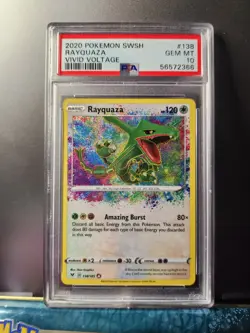 Pokemon Rayquaza Vivid Voltage Amazing Rare #138 PSA 10 Gem Mint - Image 1