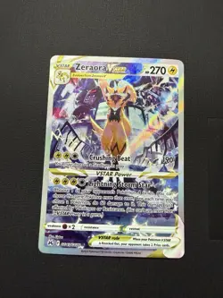 Pokemon TCG Zeraora VSTAR Full Art Ultra Rare Holo Card GG43/GG70 Crown Zenith - Image 1