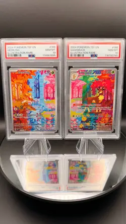 NonSequential PSA 10 Deerling & Sawsbuck 165/166 Temporal Forces Pokemon English - Image 1