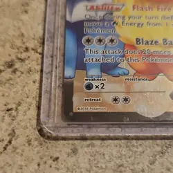 Pokemon Flareon EX Full Art Ultra Rare Holo RC28/RC32 Generations 170 HP - Image 5