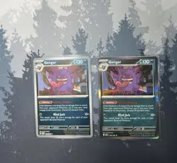 POKEMON TCG - 2 Card Lot GENGAR Holo And Reverse Holo Perfect Order Near Mint - Image 3
