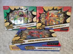 LOT 3~ Pokemon Mega Evolution Ascended Heroes EX Box EMBOAR FERALIGATR MEGANIUM - Image 1
