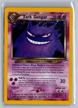 Dark Gengar 6/105 Holo Rare Neo Destiny Pokemon Unlimited Holo Damaged - Image 1
