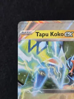 Pokemon Journey Together ENGLISH Tapu Koko Ex 51/159 ** Ink Dot Miscut Error ** - Image 4