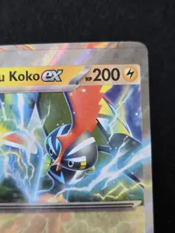 Pokemon Journey Together ENGLISH Tapu Koko Ex 51/159 ** Ink Dot Miscut Error ** - Image 5