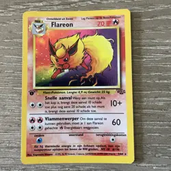 FLAREON DUTCH Pokemon Jungle 3/64 1st Edition NM - Image 1