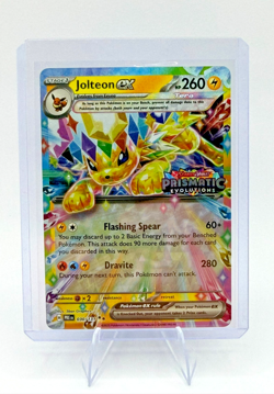 Pokemon Jolteon ex 030/131 Stamped Promo Prismatic Evolutions NM Holo - Image 3