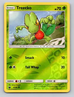 Treecko 8/168 Common Celestial Storm Pokemon Reverse Holo NM - Image 1