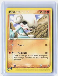 Meditite 37/97 Uncommon Dragon Pokemon Near Mint - Image 1
