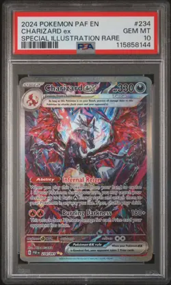 PSA 10 2024 CHARIZARD EX 234/091 POKEMON PALDEAN FATES SIR #234 GEM MINT 🔥 - Image 1