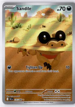 Pokemon Sandile #135/086 SV: Black Bolt Illustration Rare - Image 1