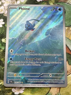 Pokemon TCG Phione 175/167 Twilight Masquerade Illustration Rare NM - Image 1