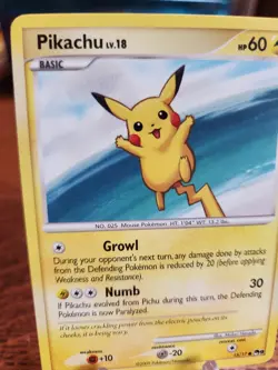 Pikachu 15/17 POP Series 9 Regular 2009 LP Pokemon TCG - Image 2