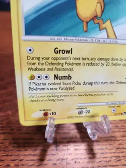 Pikachu 15/17 POP Series 9 Regular 2009 LP Pokemon TCG - Image 4
