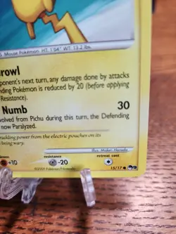 Pikachu 15/17 POP Series 9 Regular 2009 LP Pokemon TCG - Image 5