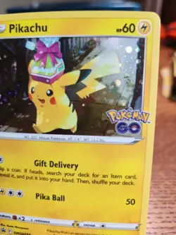 Pikachu SWSH234 Holo Promo NM Pokemon GO 2022 TCG Blackstar - Image 3