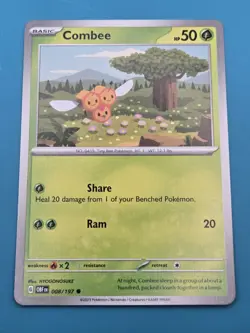 Combee 008/197 Common Scarlet & Violet: Obsidian Flames Pokemon TCG NM - Image 1