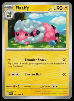 Flaaffy 067/198 Uncommon Scarlet & Violet Pokemon Near Mint - Image 1