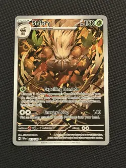 Pokemon TCG Temporal Forces 163/162 Shiftry Illustration Rare - NM - Image 1