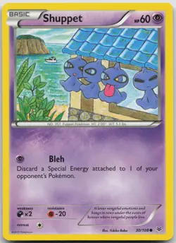 Shuppet 30/108 Common Roaring Skies Pokemon LP/MP - Image 1