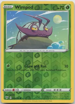 Wimpod 017/189 Common Darkness Ablaze Pokemon Reverse Holo Near Mint - Image 1