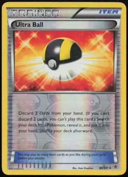 Ultra Ball 90/101 MP Plasma Blast Uncommon Reverse Holo Pokemon - Image 1