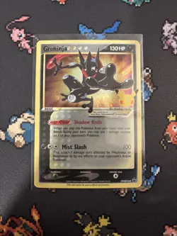 Pokemon Greninja Gold Star Celebrations 25th Anniversary Promo SWSH144 NM/LP - Image 1