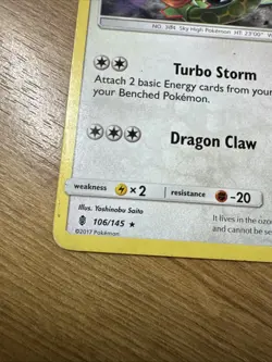 Rayquaza 106/145 Rare Guardians Rising Pokemon HP - Image 3