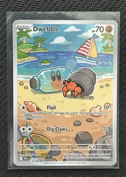 Pokemon Dwebble 129/086 Sv: Black Bolt IR Full Art NM - Image 1