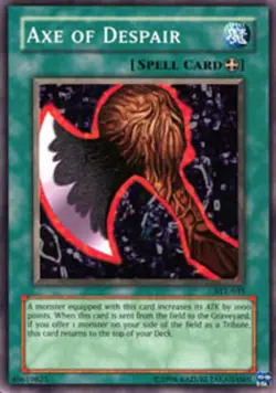 Axe of Despair - SYE-035 - Common - 1st Edition NM Yugioh Starter Deck Cards - Image 1