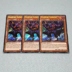Yugioh Vampire Genesis SGX3 1st Edition Secret Rare 3 Card Set NM - Image 1
