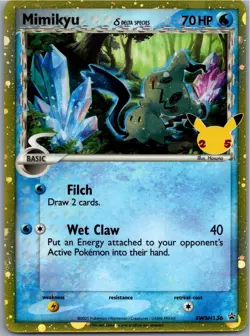 Pokemon Mimikyu (Delta Species) #SWSH136 SWSH: Sword & Shield Promo Cards NM - Image 1