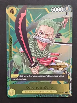 One Piece Roronoa Zoro Championship Event P-042 PSA 10 Gem Mint - Image 1