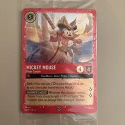Mickey Mouse - Pirate Captain 18 Disney Lorcana Promo Cards Holo - Image 1