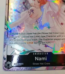 Nami OP15-086 SEC Alt Art Holo Bandai One Piece Card Game Wedding - Image 4
