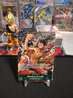 Bandai One Piece Card Game Monkey D. Luffy P-135 Release Event Winner Foil EN - Image 1