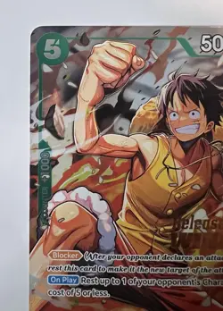 Bandai One Piece Card Game Monkey D. Luffy P-135 Release Event Winner Foil EN - Image 5