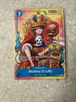 OPTCG Monkey.D.Luffy P-043 Promo 2nd Anniversary Card - Image 1