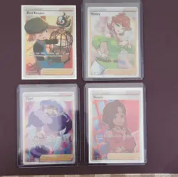 Pokemon TCG Full Art Holo Trainer Supporter Card Lot (4) Opal, Beauty, Honey - Image 1