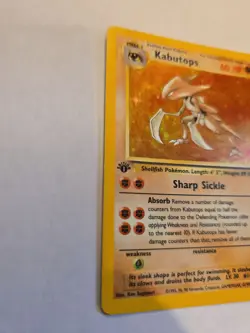 Pokemon TCG Kabutops Holo Rare Unlimited First Edition Fossil - Image 2