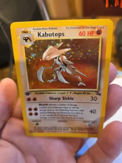 Pokemon TCG Kabutops Holo Rare Unlimited First Edition Fossil - Image 5