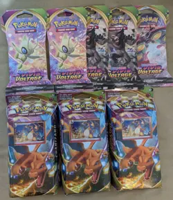 Pokemon TCG Vivid Voltage Lot - 3x Theme Charizard Decks + 5 Sleeved Boosters - Image 1