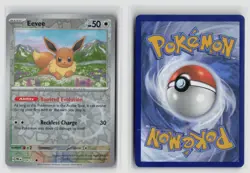Eevee #074/131 SV Prismatic Evolutions Common Reverse Holo Pokemon TCG NM - Image 3