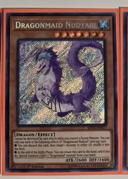 Dragonmaid Nudyarl MYFI-EN017 Secret Rare 1st Edition Yugioh TCG NM/M - Image 1