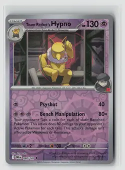 Team Rocket's Hypno #080/182 Destined Rivals Reverse Holo Pokemon TCG NM - Image 1