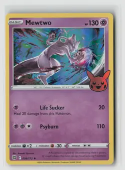 Mewtwo #056/172 Trick Or Trade Promo Holo Rare Pokemon TCG NM - Image 1